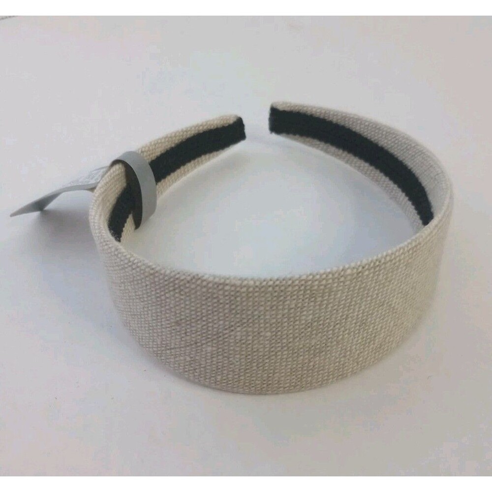 NWT Tan Khaki Fabric Hard Headband One Size Fits Most